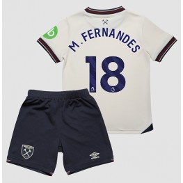West Ham United Mateus Fernandes #18 Uit tenue Kids 2025-26 Korte Mouw (+ Korte broeken)