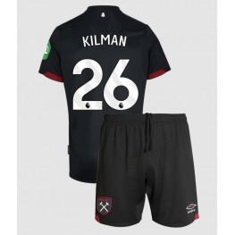West Ham United Max Kilman #26 Uit tenue Kids 2024-25 Korte Mouw (+ Korte broeken)