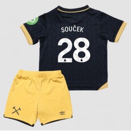 West Ham United Tomas Soucek #28 Derde tenue Kids 2025-26 Korte Mouw (+ Korte broeken)