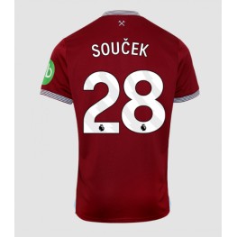 West Ham United Tomas Soucek #28 Thuis tenue 2025-26 Korte Mouw