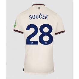 West Ham United Tomas Soucek #28 Uit tenue 2025-26 Korte Mouw