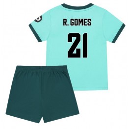 Wolves Rodrigo Gomes #21 Uit tenue Kids 2025-26 Korte Mouw (+ Korte broeken)