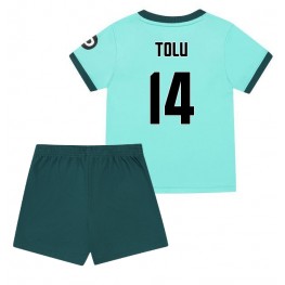 Wolves Tolu Arokodare #14 Uit tenue Kids 2025-26 Korte Mouw (+ Korte broeken)