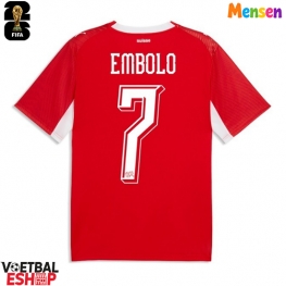 Zwitserland Breel Embolo #7 Thuis tenue WK 2026 Korte Mouw