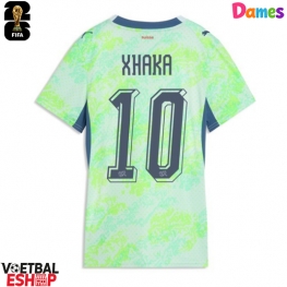 Zwitserland Granit Xhaka #10 Uit tenue Dames WK 2026 Korte Mouw