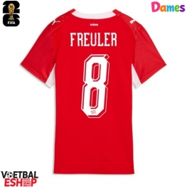 Zwitserland Remo Freuler #8 Thuis tenue Dames WK 2026 Korte Mouw