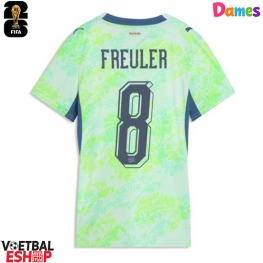 Zwitserland Remo Freuler #8 Uit tenue Dames WK 2026 Korte Mouw