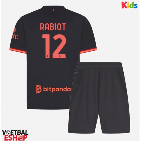 AC Milan Adrien Rabiot #12 Derde tenue Kids 2026-27 Korte Mouw (+ Korte broeken)