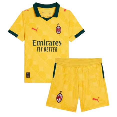 AC Milan Christian Pulisic #11 Derde tenue Kids 2025-26 Korte Mouw (+ Korte broeken)