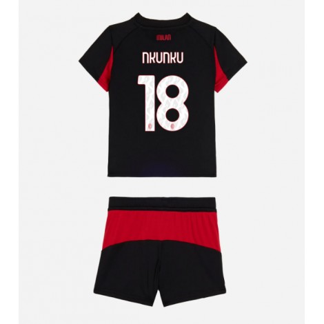 AC Milan Christopher Nkunku #18 Thuis tenue Kids 2025-26 Korte Mouw (+ Korte broeken)