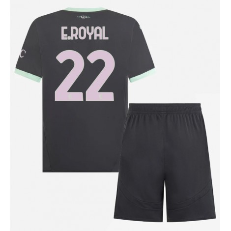 AC Milan Emerson Royal #22 Derde tenue Kids 2024-25 Korte Mouw (+ Korte broeken)