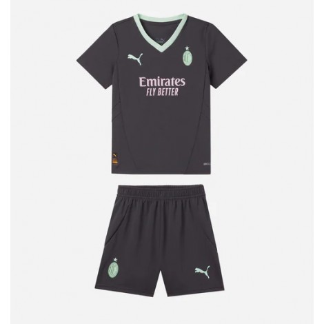 AC Milan Fikayo Tomori #23 Derde tenue Kids 2024-25 Korte Mouw (+ Korte broeken)