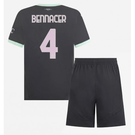 AC Milan Ismael Bennacer #4 Derde tenue Kids 2024-25 Korte Mouw (+ Korte broeken)