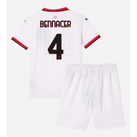 AC Milan Ismael Bennacer #4 Uit tenue Kids 2024-25 Korte Mouw (+ Korte broeken)