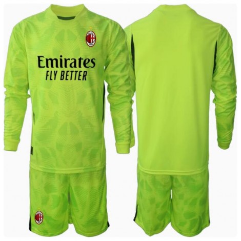 AC Milan Keeper Derde tenue Kids 2024-25 Lange Mouw (+ Korte broeken)
