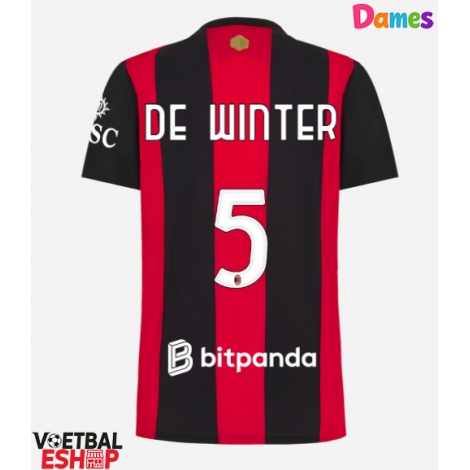 AC Milan Koni De Winter #5 Thuis tenue Dames 2026-27 Korte Mouw