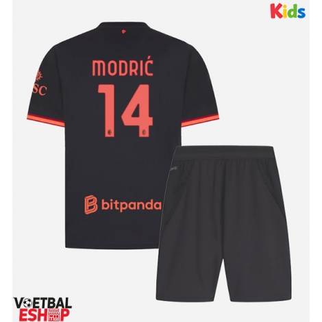 AC Milan Luka Modric #14 Derde tenue Kids 2026-27 Korte Mouw (+ Korte broeken)