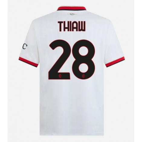 AC Milan Malick Thiaw #28 Uit tenue 2024-25 Korte Mouw AC Milan Malick Thiaw #28 Uit tenue 2024-25 Korte Mouw