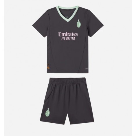AC Milan Rafael Leao #10 Derde tenue Kids 2025-26 Korte Mouw (+ Korte broeken)