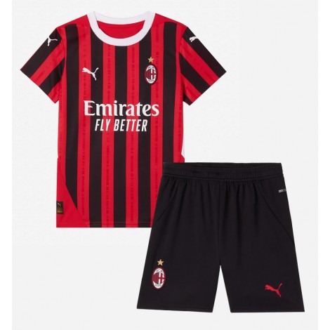 AC Milan Rafael Leao #10 Thuis tenue Kids 2024-25 Korte Mouw (+ Korte broeken)