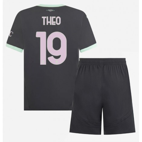 AC Milan Theo Hernandez #19 Derde tenue Kids 2024-25 Korte Mouw (+ Korte broeken)