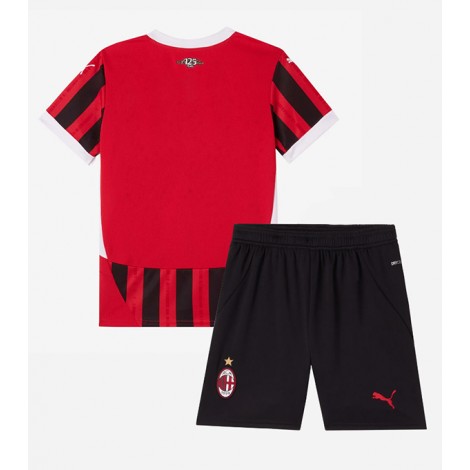 AC Milan Thuis tenue Kids 2024-25 Korte Mouw (+ Korte broeken)