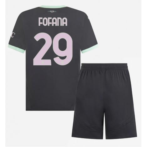 AC Milan Youssouf Fofana #29 Derde tenue Kids 2024-25 Korte Mouw (+ Korte broeken)