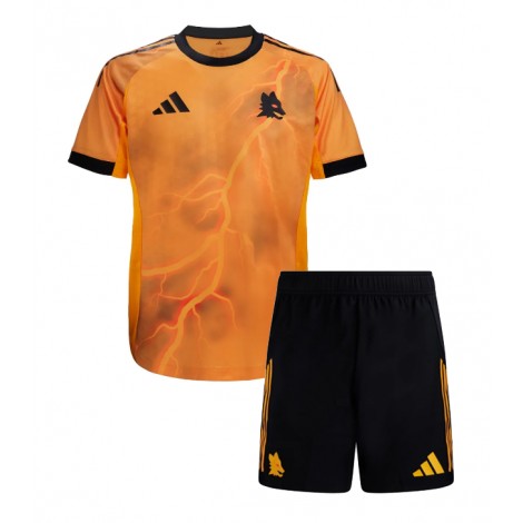 AS Roma Artem Dovbyk #9 Uit tenue Kids 2025-26 Korte Mouw (+ Korte broeken)