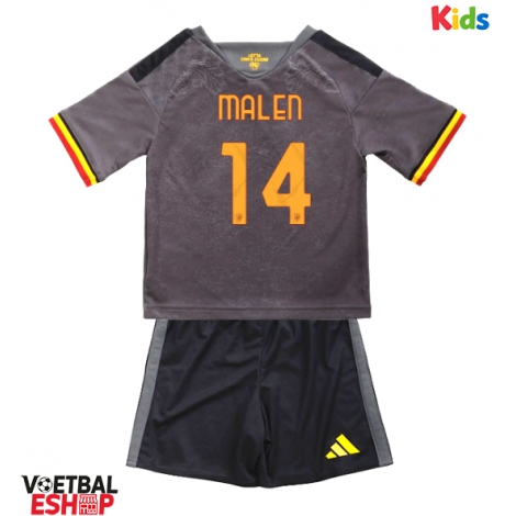 AS Roma Donyell Malen #14 Derde tenue Kids 2026-27 Korte Mouw (+ Korte broeken)