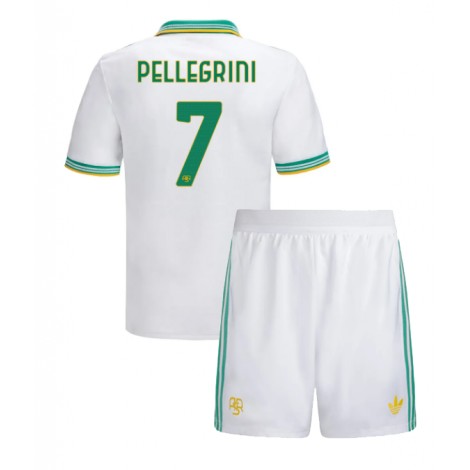AS Roma Lorenzo Pellegrini #7 Derde tenue Kids 2025-26 Korte Mouw (+ Korte broeken)