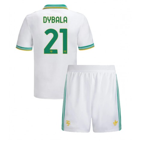 AS Roma Paulo Dybala #21 Derde tenue Kids 2025-26 Korte Mouw (+ Korte broeken)