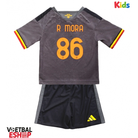 AS Roma Rodrigo Mora #86 Derde tenue Kids 2026-27 Korte Mouw (+ Korte broeken)