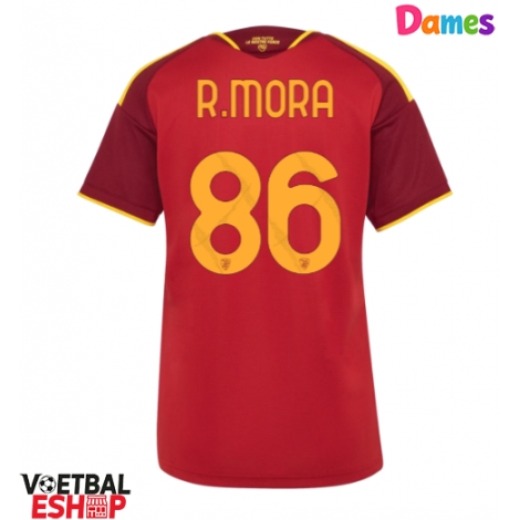 AS Roma Rodrigo Mora #86 Thuis tenue Dames 2026-27 Korte Mouw