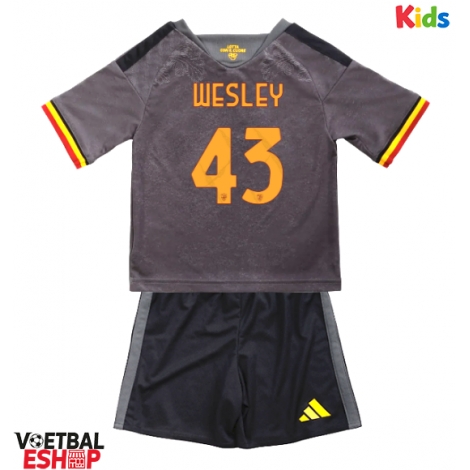 AS Roma Wesley Franca #43 Derde tenue Kids 2026-27 Korte Mouw (+ Korte broeken)