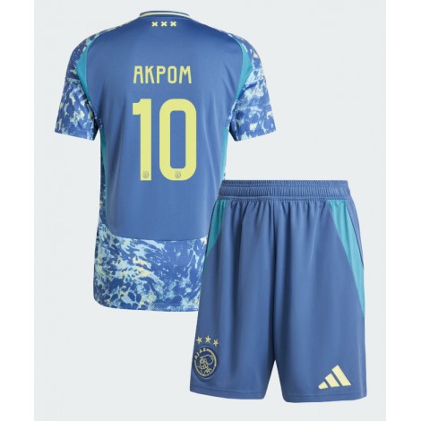 Ajax Chuba Akpom #10 Uit tenue Kids 2024-25 Korte Mouw (+ Korte broeken)
