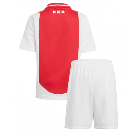 Ajax Thuis tenue Kids 2024-25 Korte Mouw (+ Korte broeken)