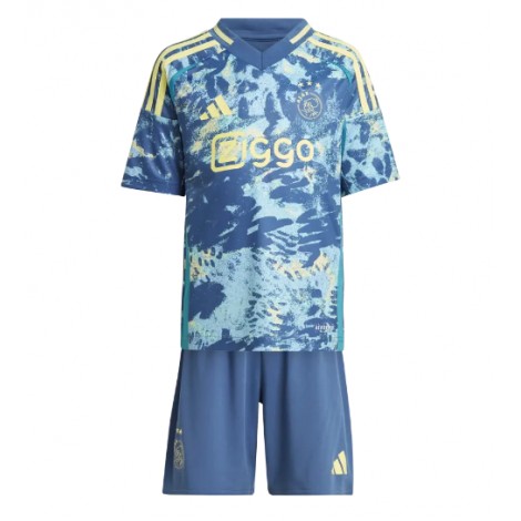 Ajax Uit tenue Kids 2024-25 Korte Mouw (+ Korte broeken)
