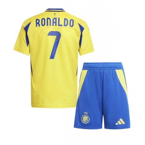 Al-Nassr Cristiano Ronaldo #7 Thuis tenue Kids 2024-25 Korte Mouw (+ Korte broeken)