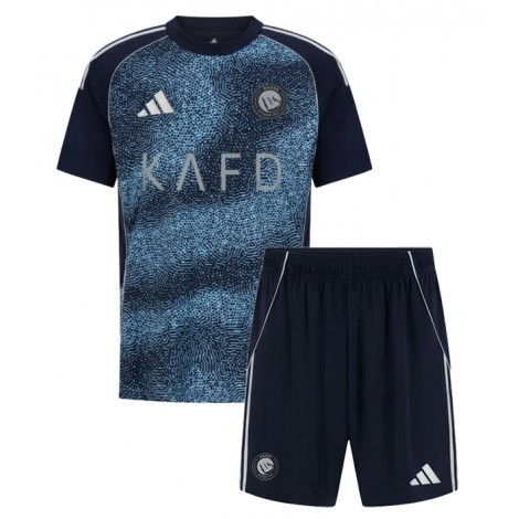 Al-Nassr Cristiano Ronaldo #7 Uit tenue Kids 2025-26 Korte Mouw (+ Korte broeken)