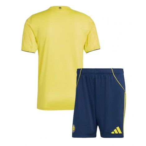 Al-Nassr Thuis tenue Kids 2025-26 Korte Mouw (+ Korte broeken)