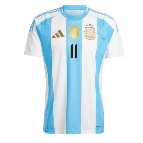 Argentinië Angel Di Maria #11 Thuis tenue Copa America 2024 Korte Mouw