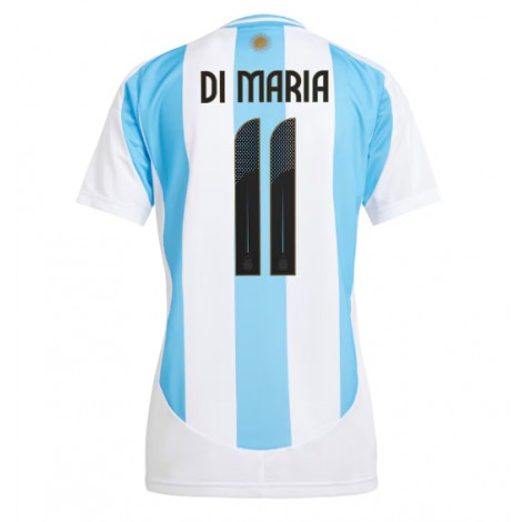 Argentinië Angel Di Maria #11 Thuis tenue Dames Copa America 2024 Korte Mouw