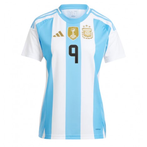 Argentinië Julian Alvarez #9 Thuis tenue Dames Copa America 2024 Korte Mouw