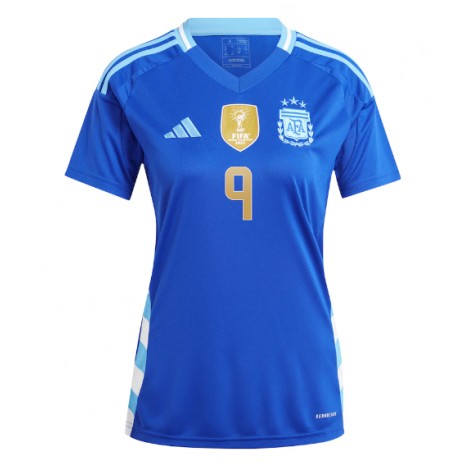 Argentinië Julian Alvarez #9 Uit tenue Dames Copa America 2024 Korte Mouw
