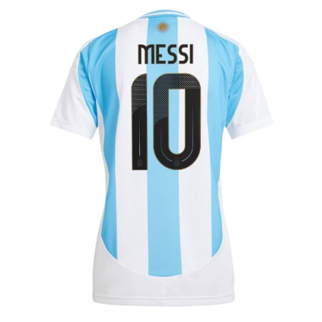 Argentinië Lionel Messi #10 Thuis tenue Dames Copa America 2024 Korte Mouw