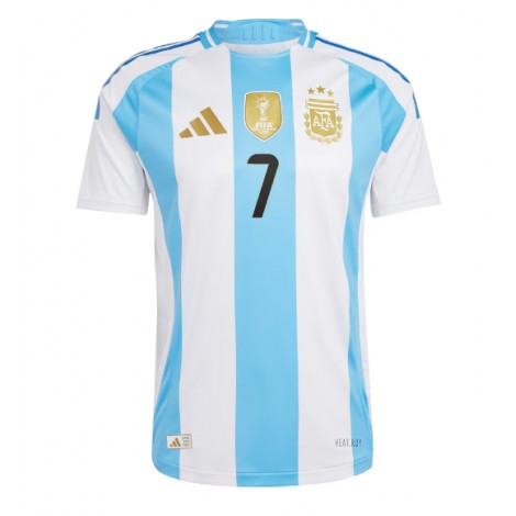 Argentinië Rodrigo De Paul #7 Thuis tenue Copa America 2024 Korte Mouw