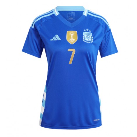 Argentinië Rodrigo De Paul #7 Uit tenue Dames Copa America 2024 Korte Mouw
