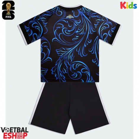 Argentinië Uit tenue Kids WK 2026 Korte Mouw (+ Korte broeken)