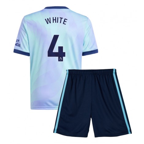 Arsenal Ben White #4 Derde tenue Kids 2024-25 Korte Mouw (+ Korte broeken)