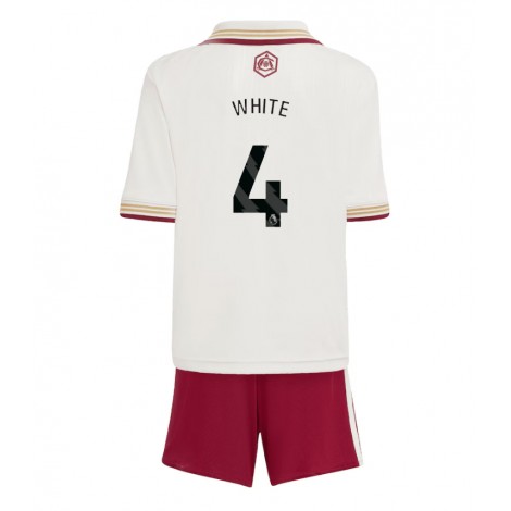 Arsenal Ben White #4 Derde tenue Kids 2025-26 Korte Mouw (+ Korte broeken)